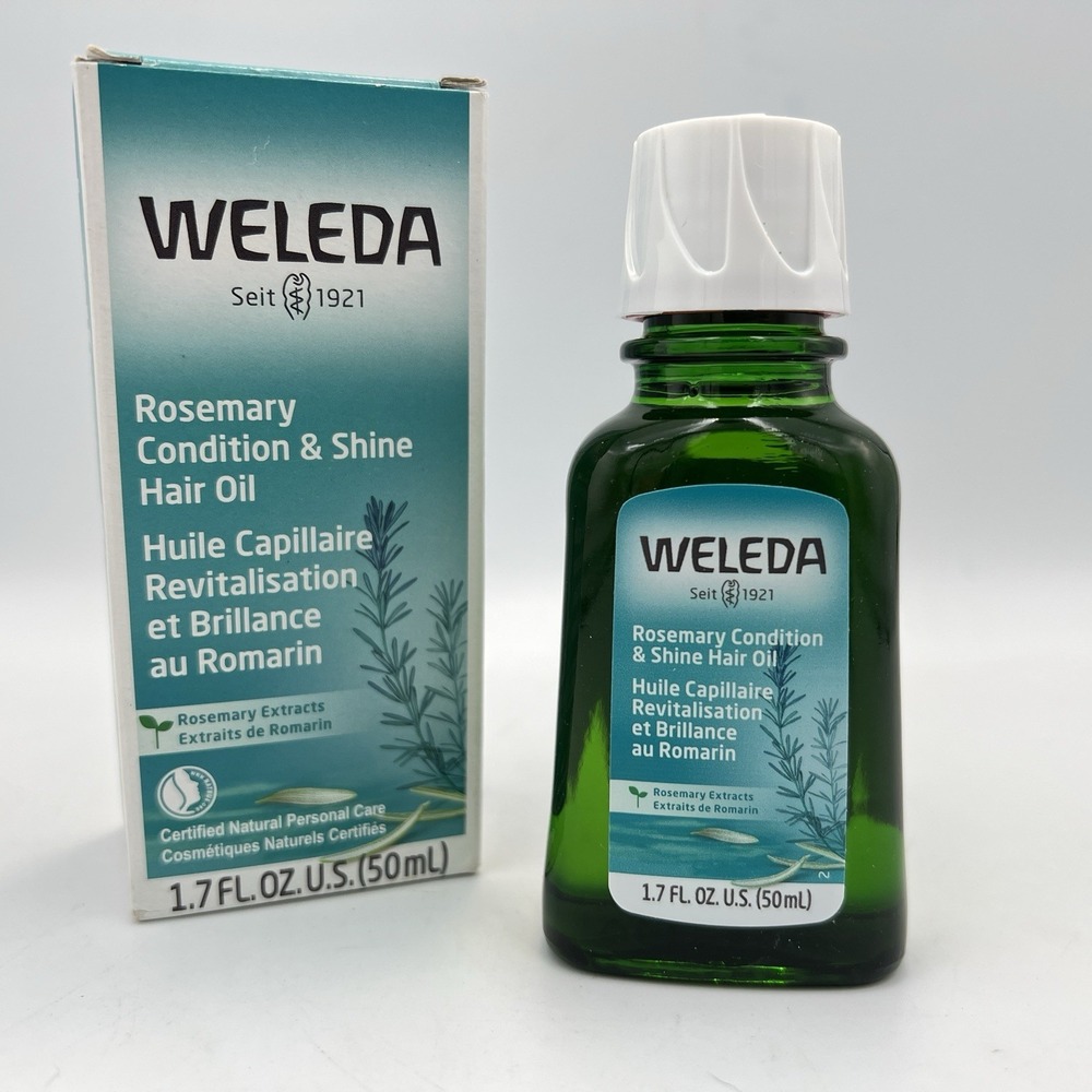 One Bottle of Rosemary Hair Oil 1.7 FL Oz By Weleda -‎  Two Available